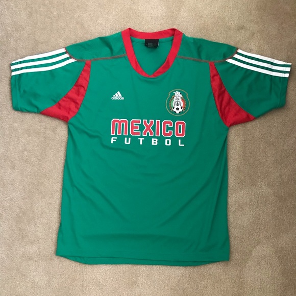 Adidas Mexico Futbol shirt boys large (14-16)